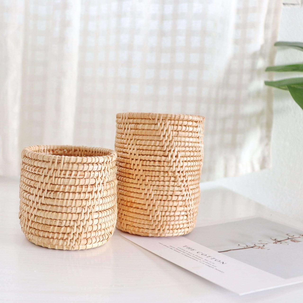 SANDEE - Rattan Utensil Holder