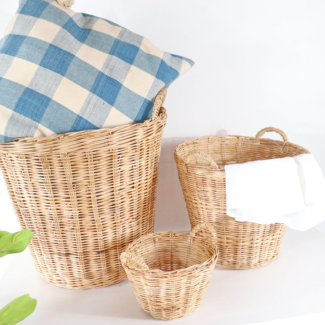 Wicker Rattan Basket - TON YA WEE