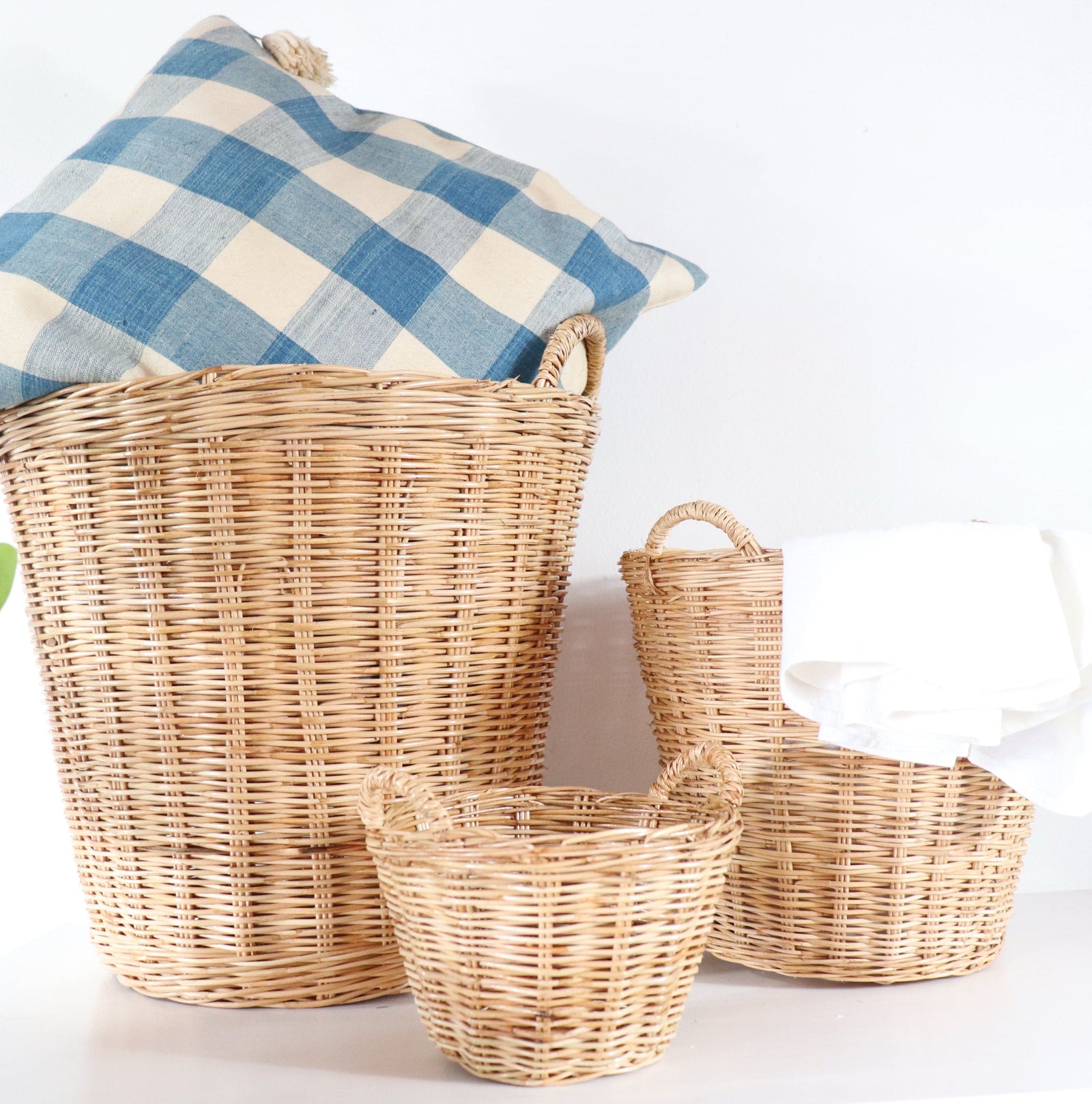 Wicker Rattan Basket - TON YA WEE