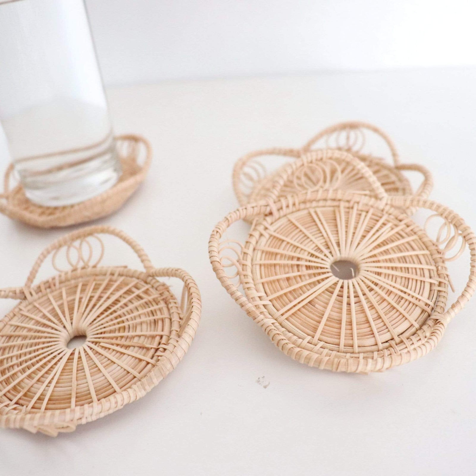 WAN NA - Rattan Coasters (SET OF 4)