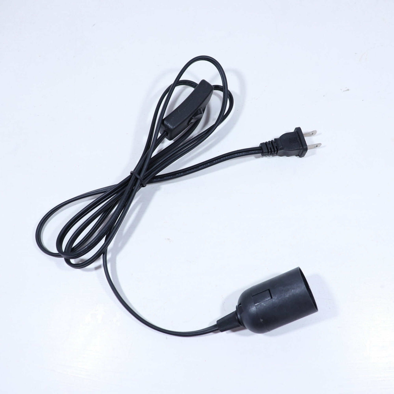 Black US Plug-in Lamp kit with switch for Pendant Light