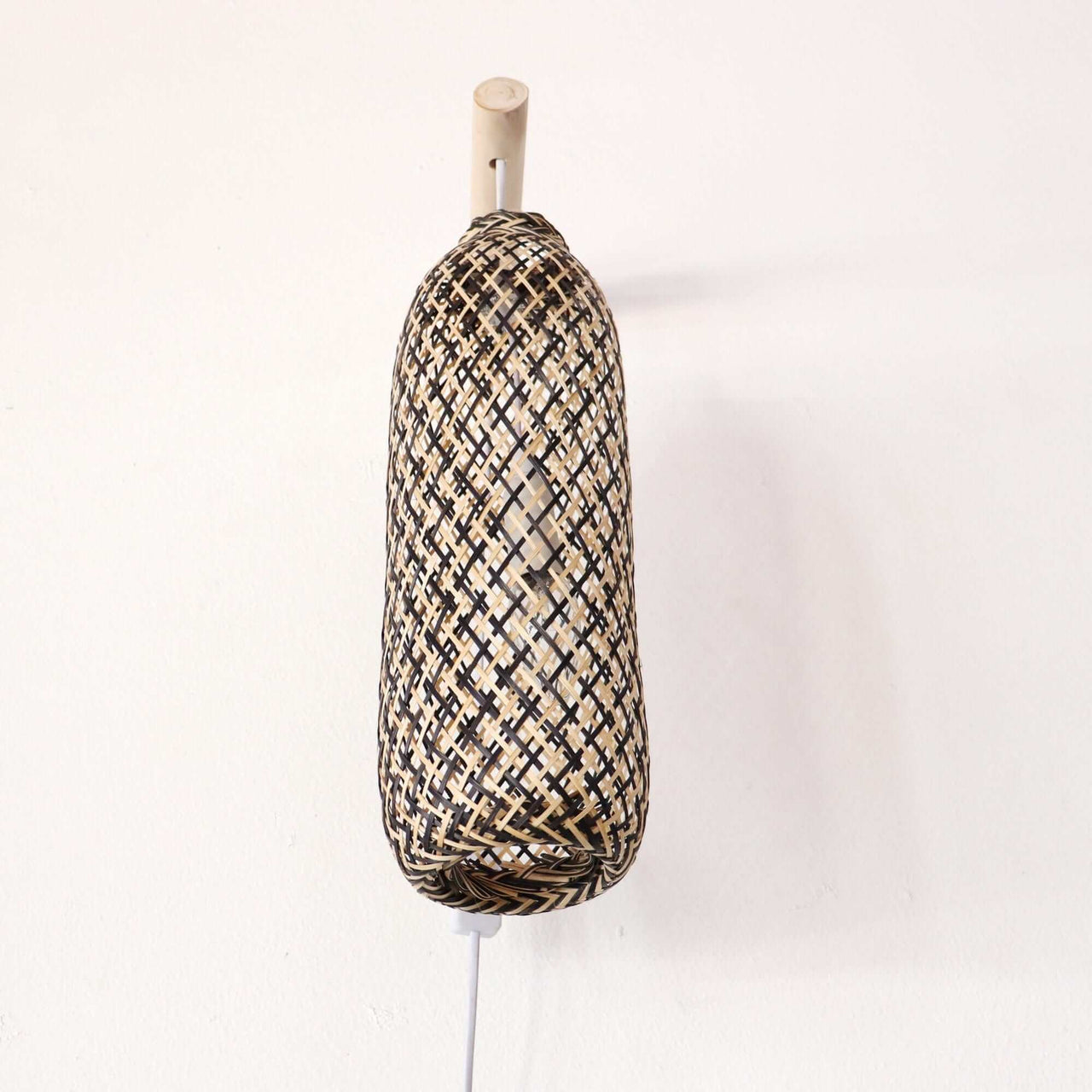 CHARISSA - Boho Wall Sconce Light (Natural & Black)
