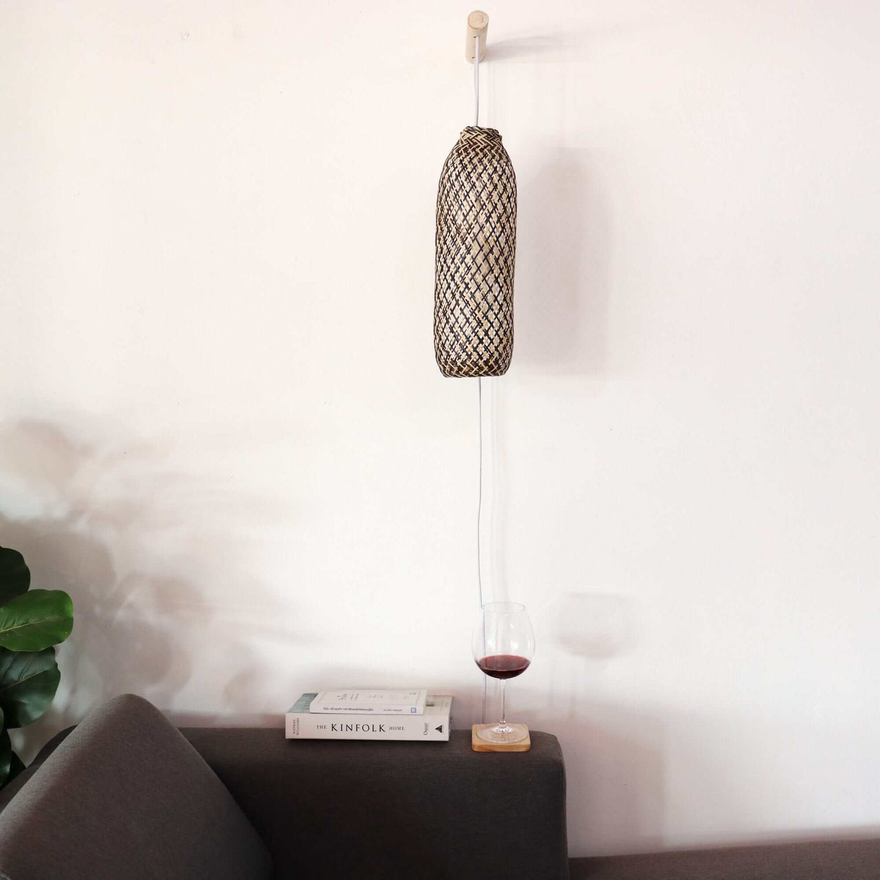 CHARISSA - Boho Wall Sconce Light (Natural & Black)