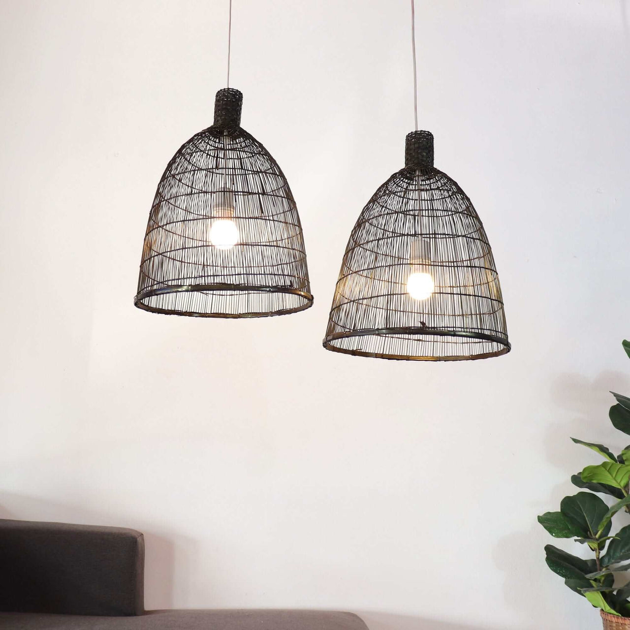 Darin - Bamboo Pendant Light (48- 54 cm)