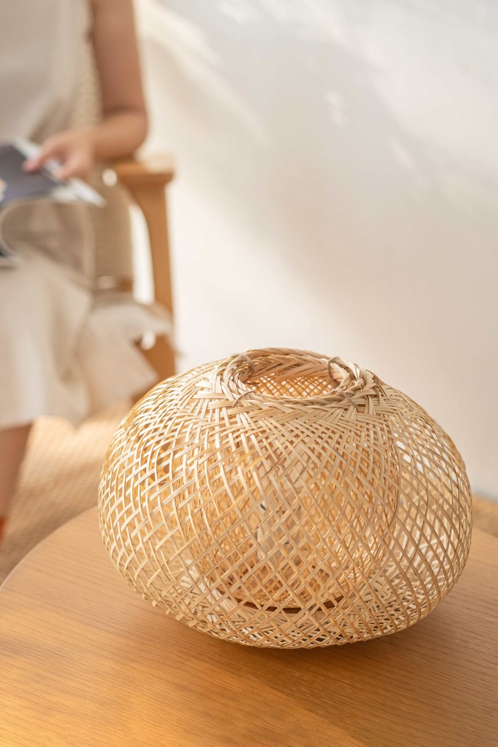 NA WA - Bamboo Boho Table Lamp