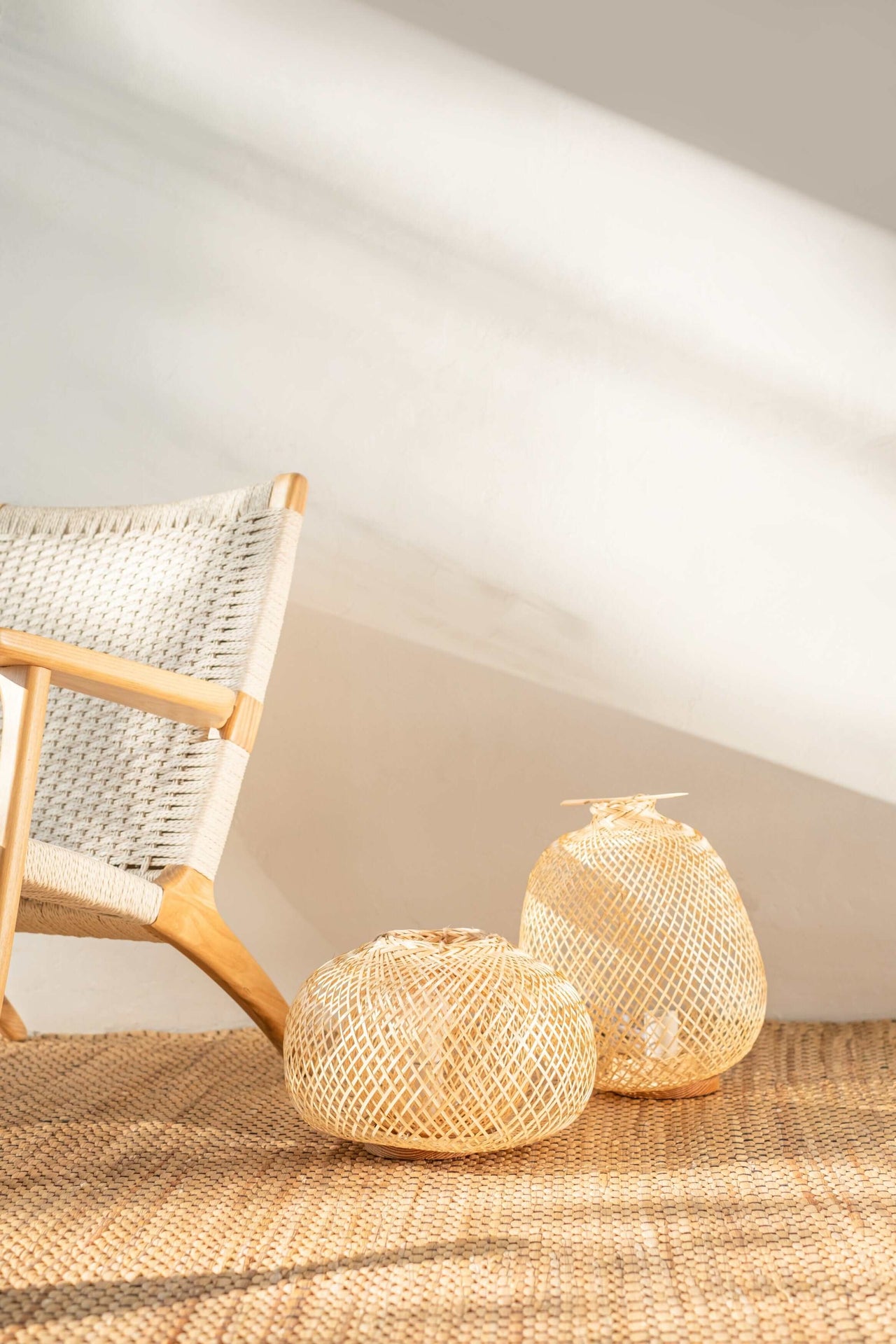 NA WA - Bamboo Boho Table Lamp