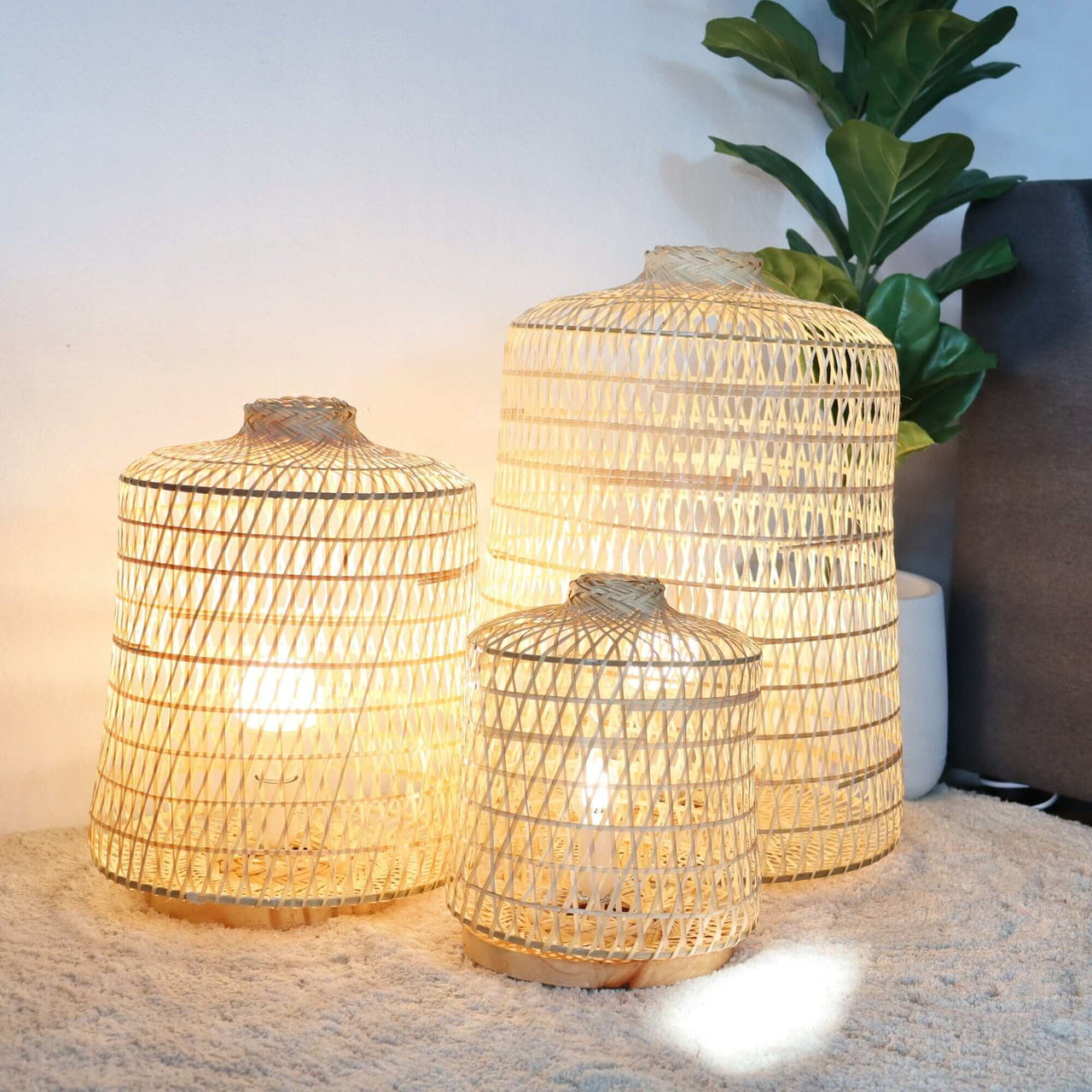 NIT CHA MON - Boho Floor Lamp (3 Sizes)
