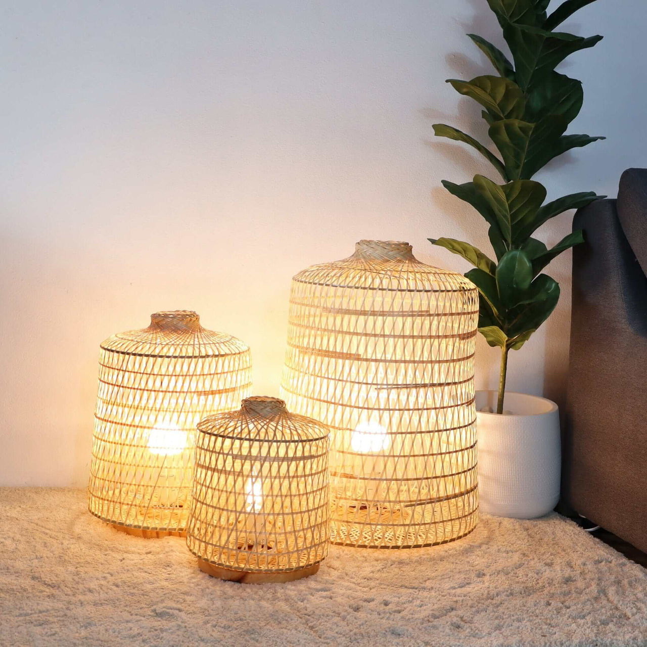 NIT CHA MON - Boho Floor Lamp (3 Sizes)