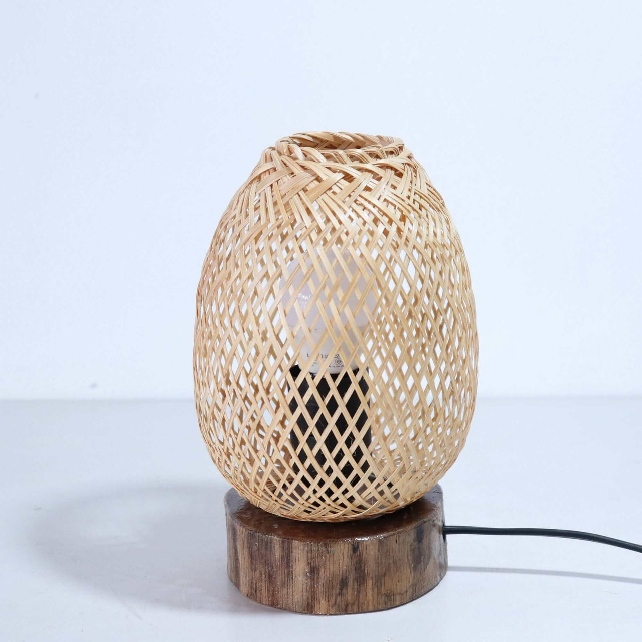 ANAN TA YA - Boho Bamboo Bedside Lamp