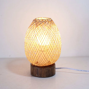 ANAN TA YA - Boho Bamboo Bedside Lamp