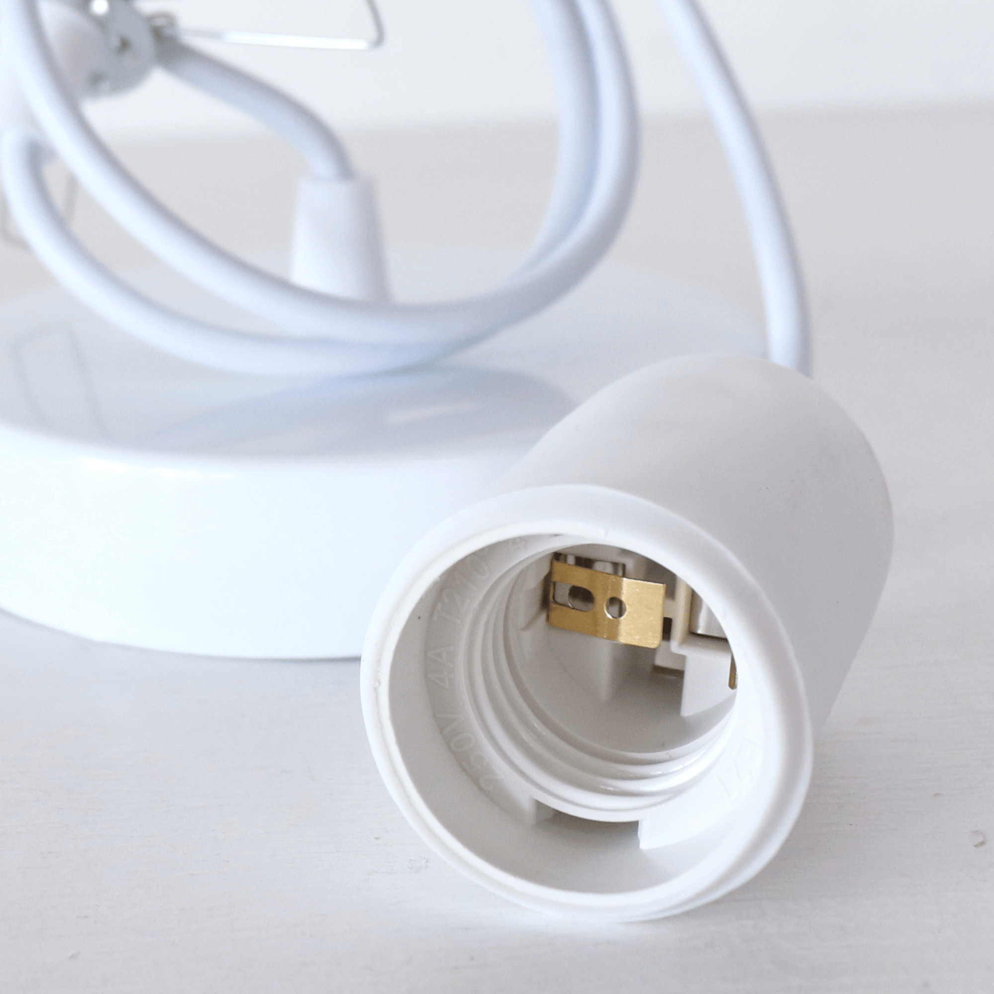 White Cable Set For Pendant Light