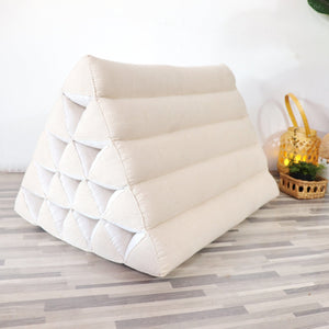 WA RA NA - Thai Triangle Pillow (White)