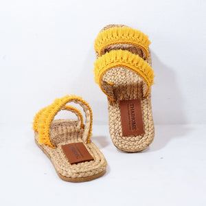 VI Toon - Straw Sandals (Yellow)
