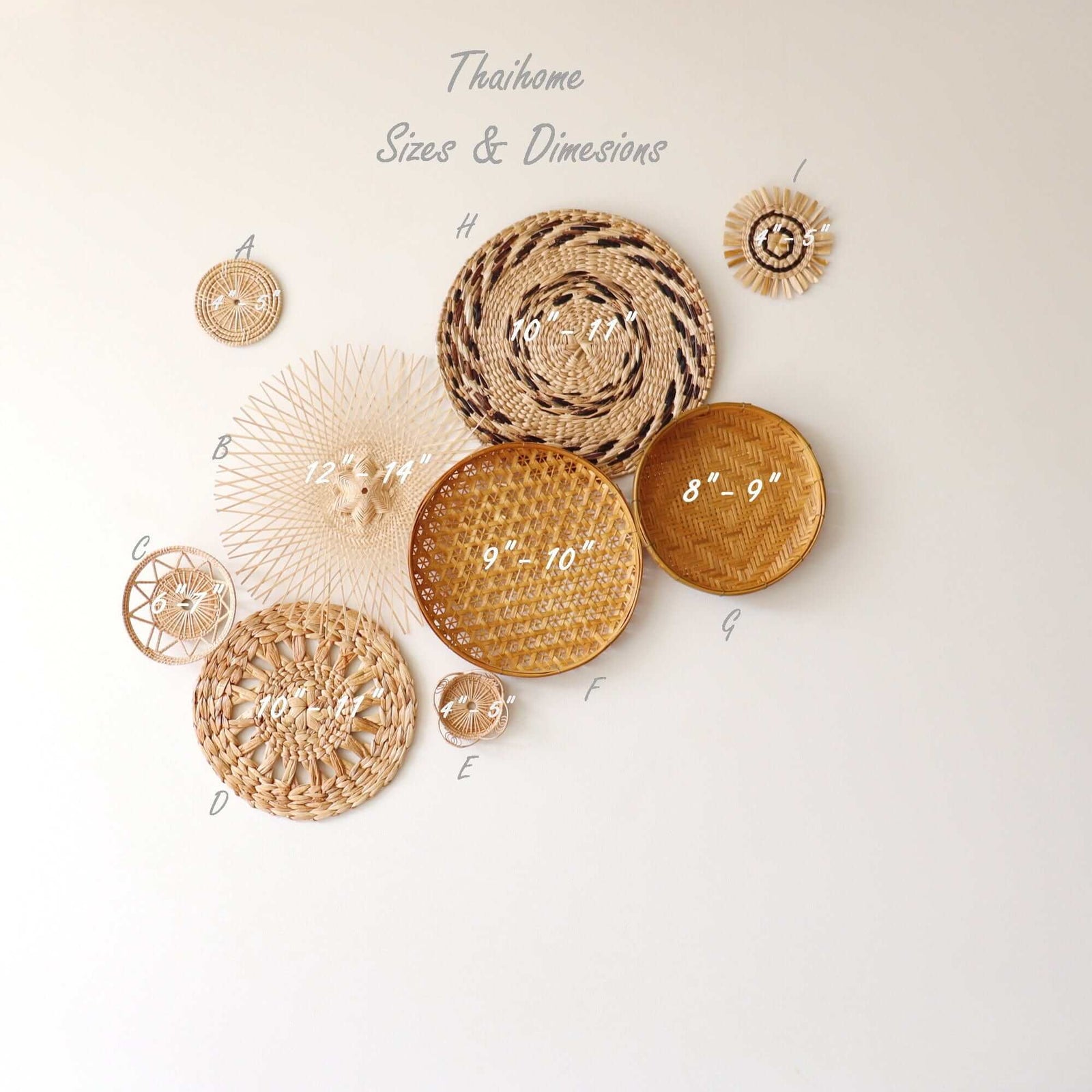 DA NUCH - Wall Hanging Art Décor set of 9