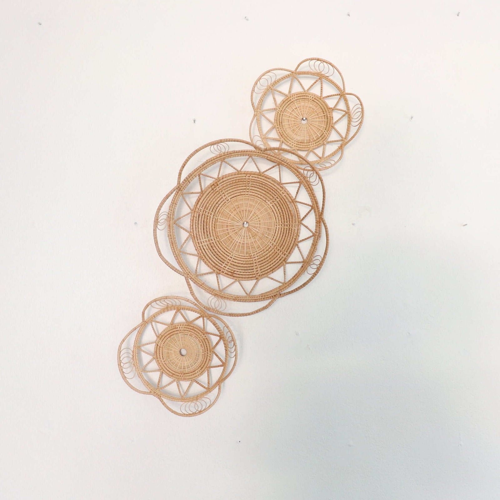 JI RAT - Rattan Wall Hanging Décor (Set of 3)