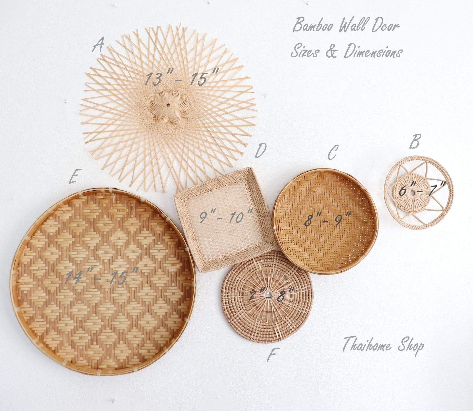 LEERAWADEE - Wall Décor Set of 6