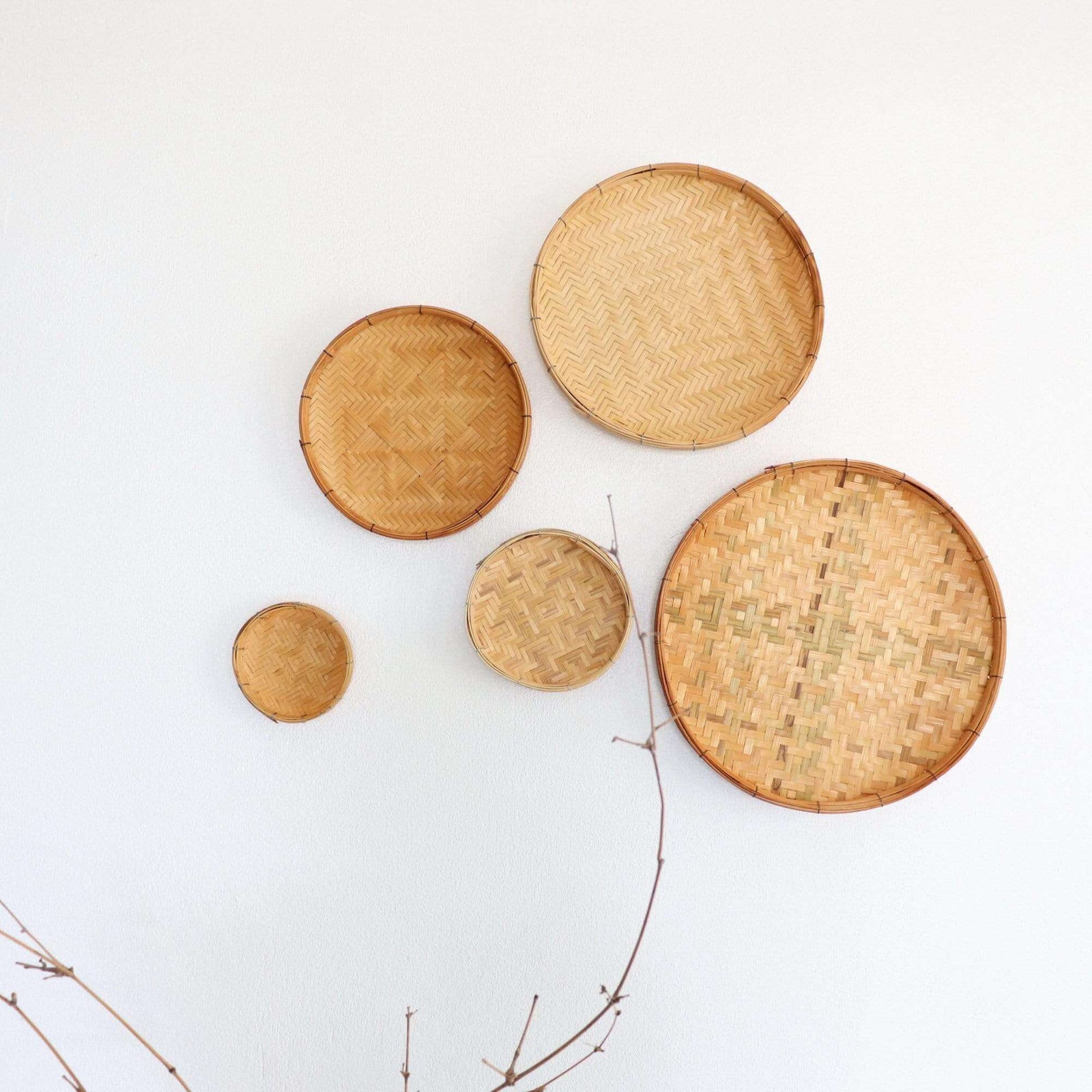 NARA - Bamboo Wall Hanging Art Décor Set of 5