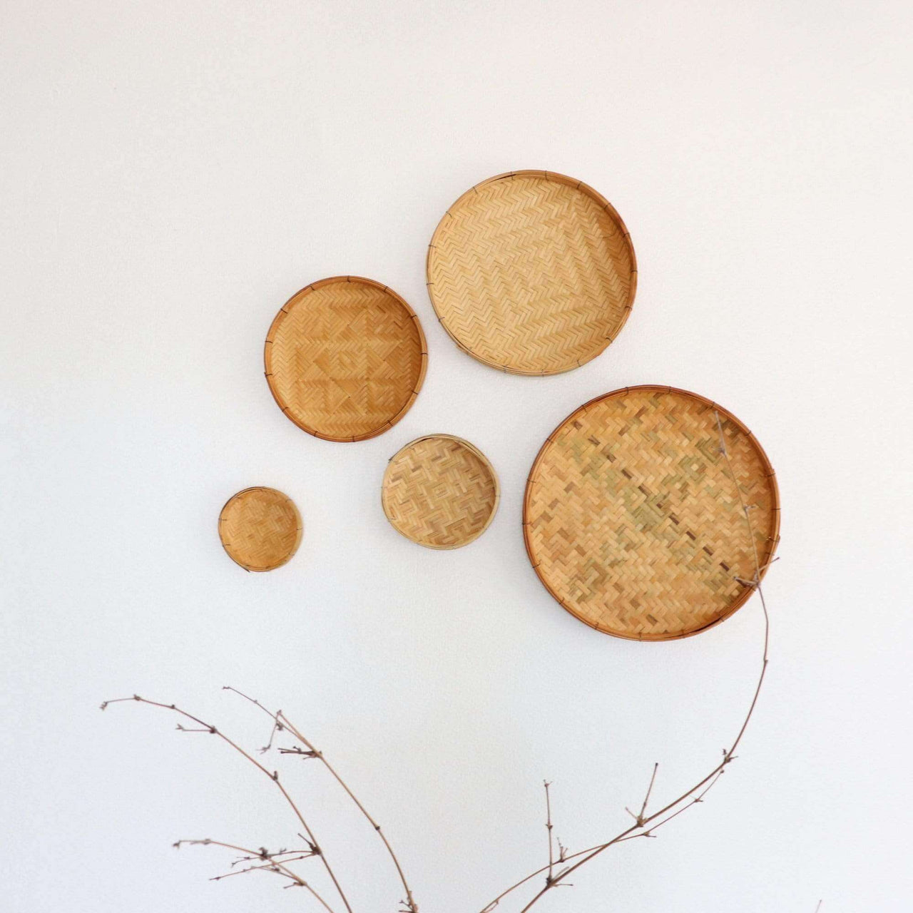 NARA - Bamboo Wall Hanging Art Décor Set of 5