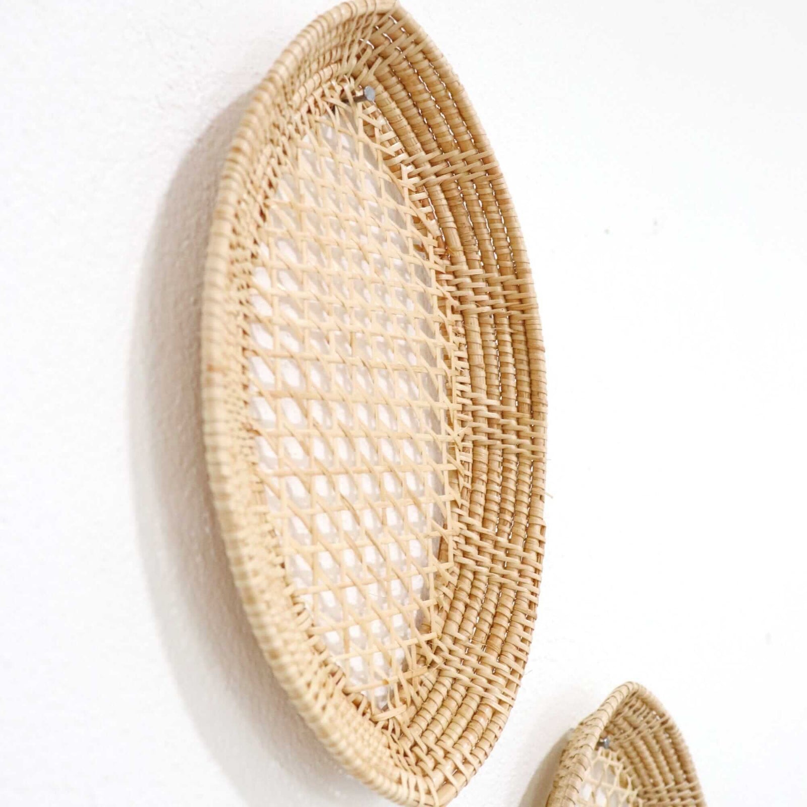 PU NAT - Rattan Wall Hanging Décor (Set of 3)