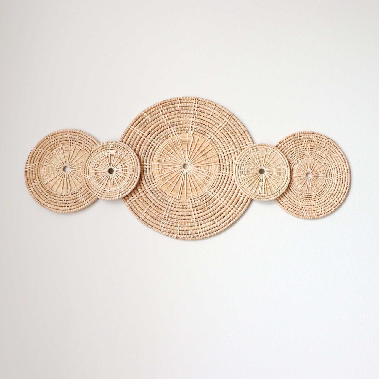 SA LA - Rattan Wall Hanging Décor (Set of 5)