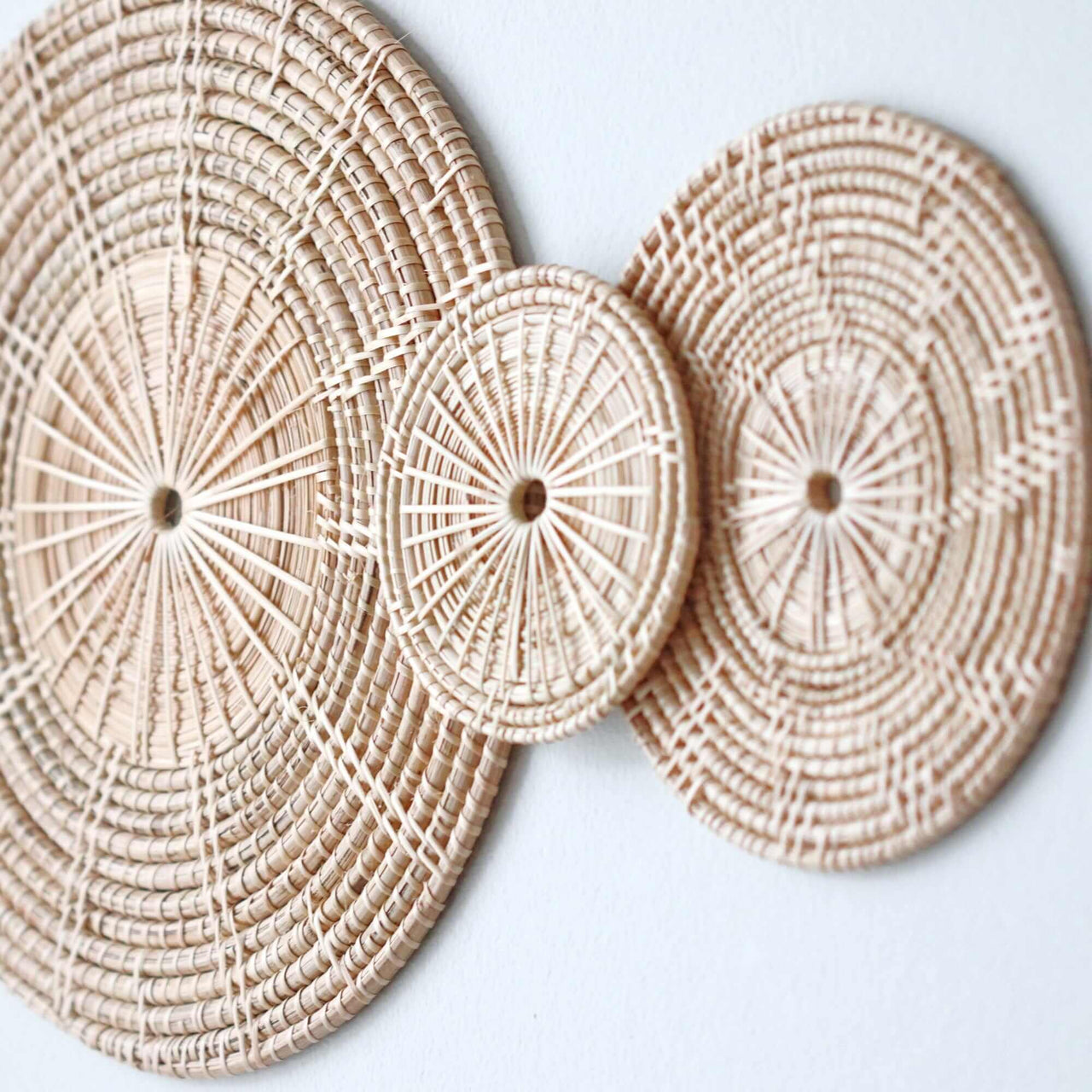 SA LA - Rattan Wall Hanging Décor (Set of 5)