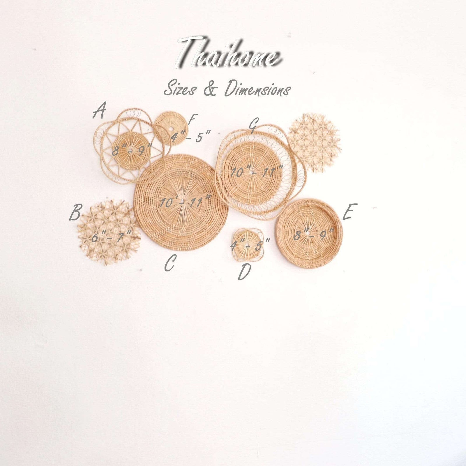 TER CHAN - Boho Wall Hanging Décor (Set of 8)