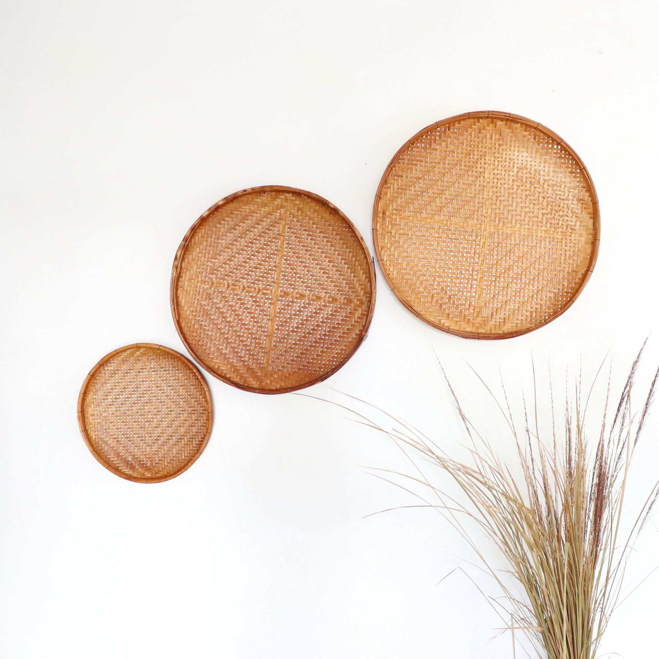 TU WA NAN - Antique Wall Hanging Décor Set of 3