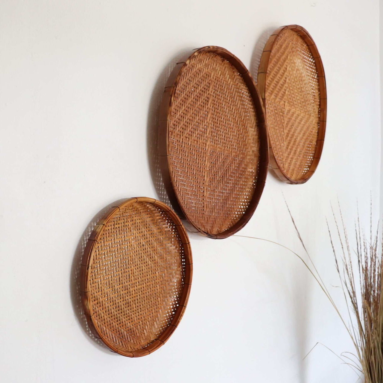 TU WA NAN - Antique Wall Hanging Décor Set of 3