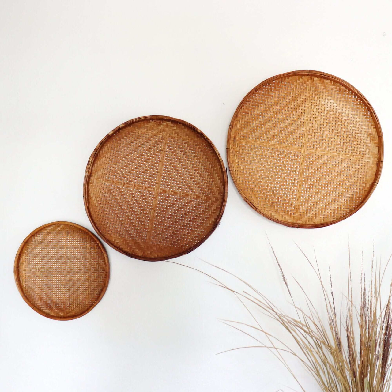 TU WA NAN - Antique Wall Hanging Décor Set of 3