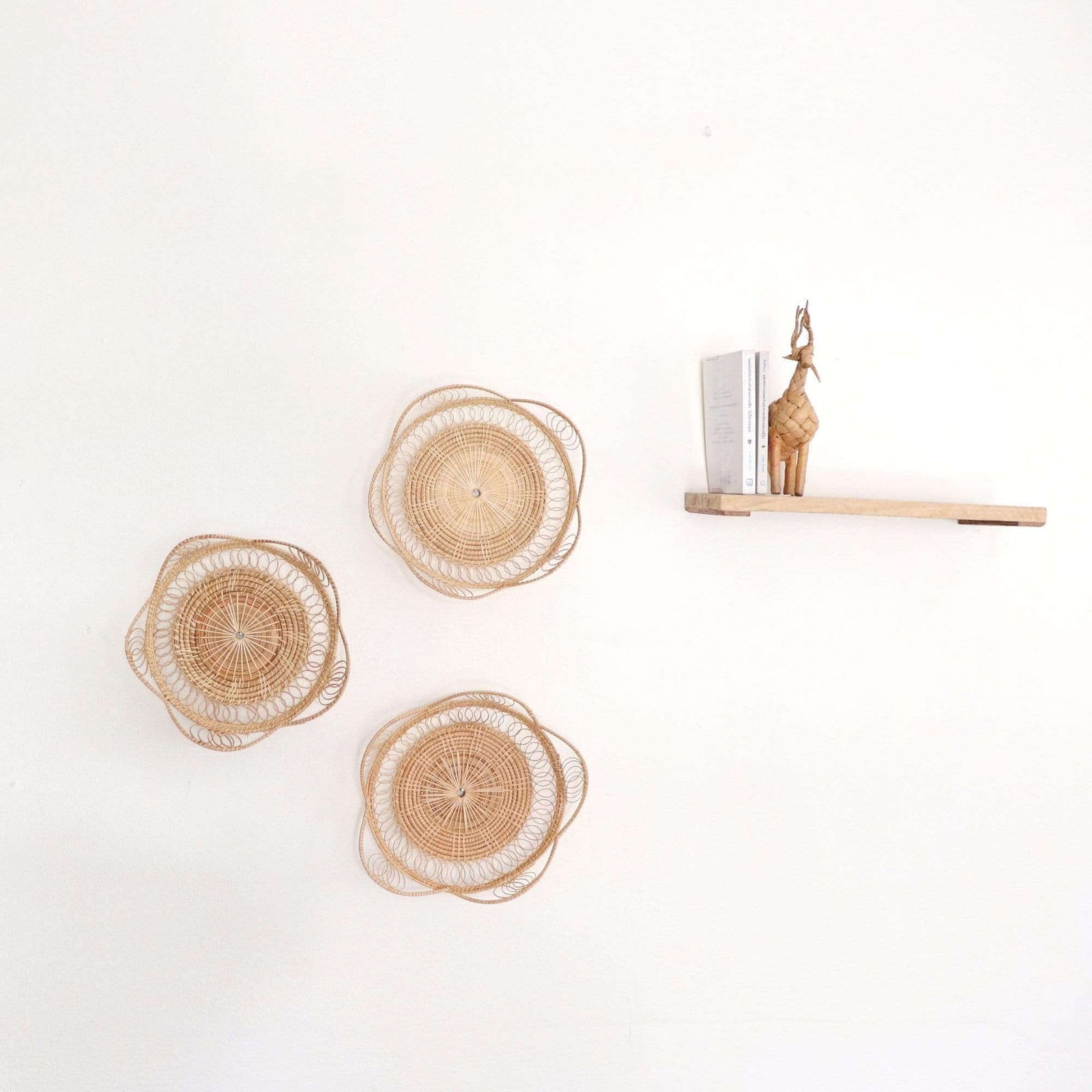 WAN JAI - Rattan Wall Hanging Décor (Set of 3)