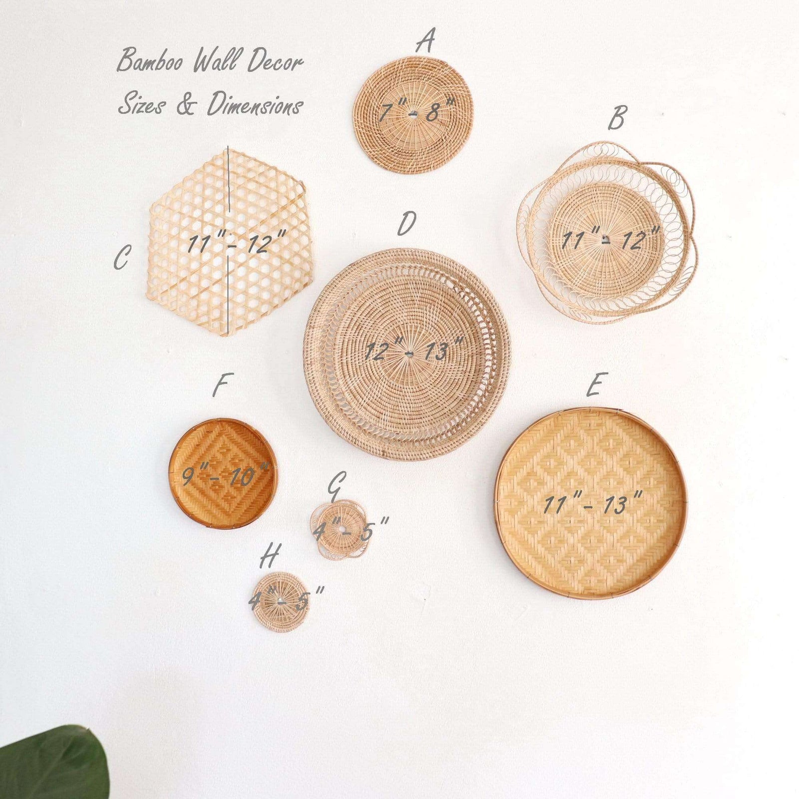 WORAPON - Wall Hanging Décor Set of 8